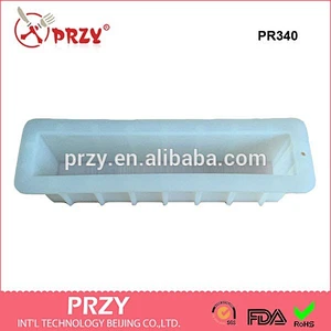 PR340 12'' tall and skinny handmade soap mold,rectangular bars of soap,silicone loaf mold,
