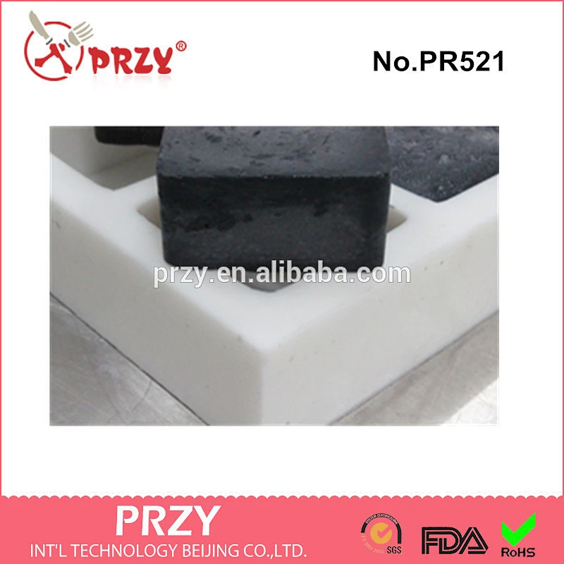PR521 Handmade soap square 9 hole silicone mold moulds silicone moulds can be customerized