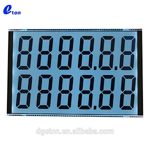 12 digits Large 7 segment display Custom Fuel Dispenser LCD Display