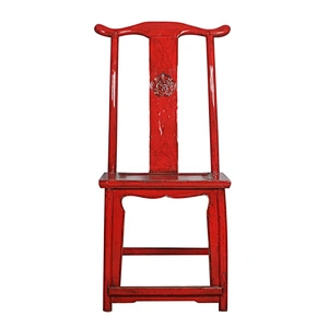 wholesale chinese antique lacquered recycled wood furniture dining chair