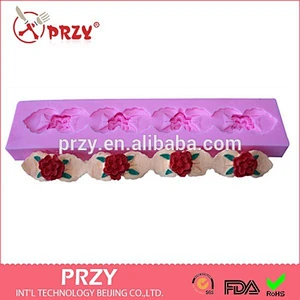 High quality rose fondant silicon mold