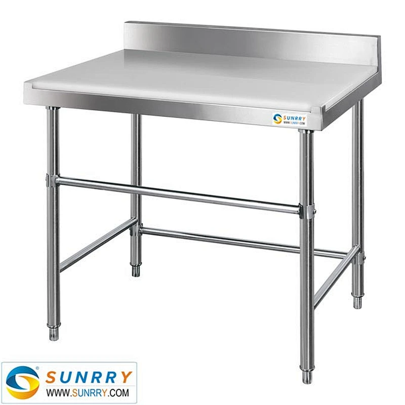 Commercial restaurant kitchen working table top and workbench stainless steel kitchen furniture (SY-WT76C)