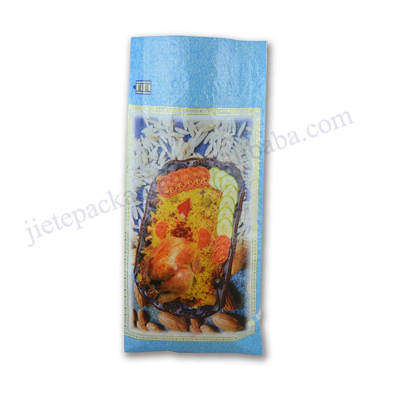 Superior quality bopp laminated pp woven rice bag export to Arab