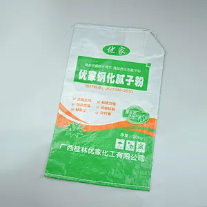 Attractive price 20kg color printing valve bag for putty powder,ceramic tile packaging