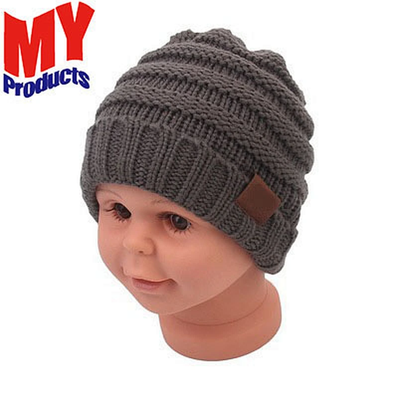 2018 Fashion Winter Style Children'S Hat Winter,Knitted Woolen Hat, Outdoor Thermal Woolen Cap