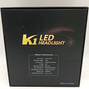 2018 auto parts intelligent temperature control K1 K1S K1X 4000lm led headlights 9012 headlight bulb cross reference