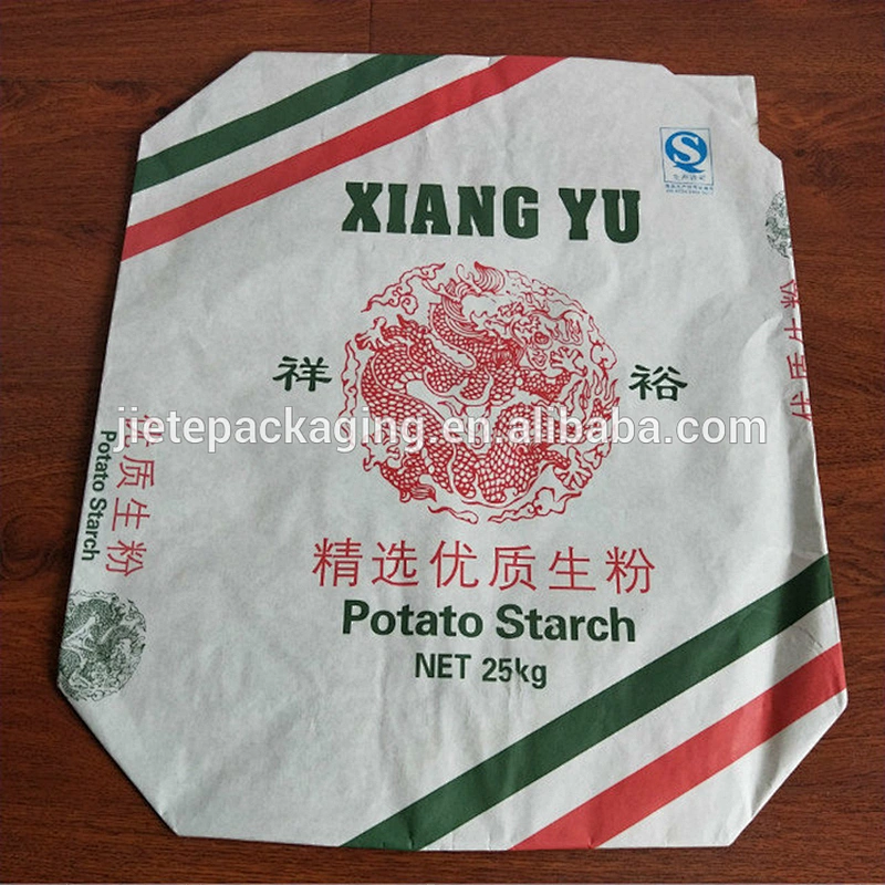 Kraft paper bag double layer for packing 1kg 2kg 25kg flour