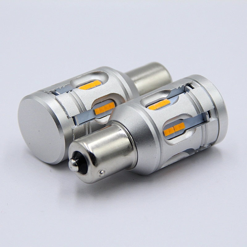 LANDJOY S1C 24SMD 2020 1000LM error free bulb BA15S BAU15S p21w 1156 CANBUS led light amber