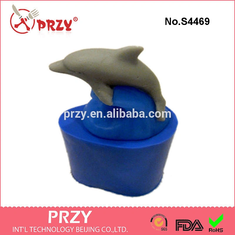 Dolphin on a wave mold for soap silicone 3d soap mold Eco-friendly silicone mold