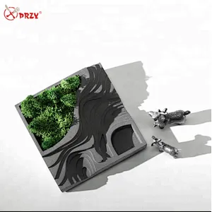 Original Cement terrace flower pot mold Aroma desk decoration mould Home Concrete planter molds