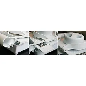 6 in 1 manual plastic S/S salad maker vegetable shredder slicer