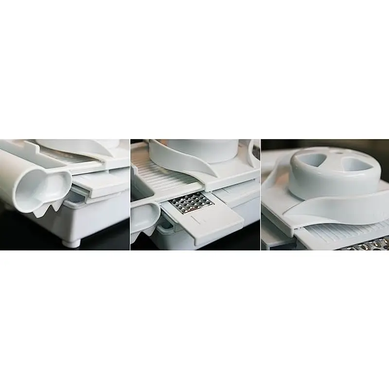6 in 1 manual plastic S/S salad maker vegetable shredder slicer