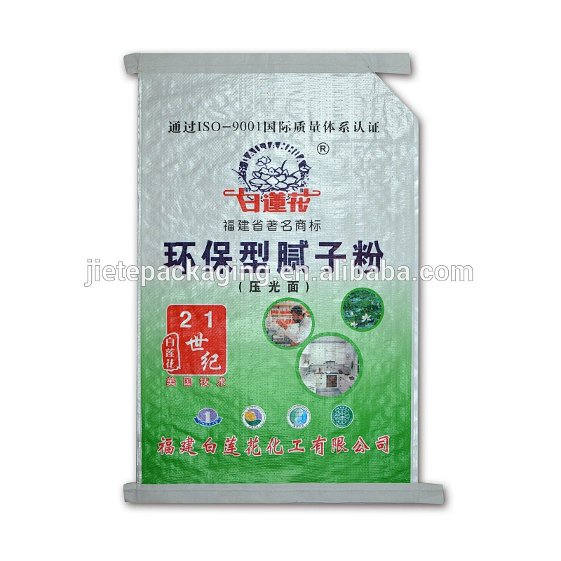 new material, design interior painting wall putty packaging pp woven valve bag