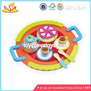Wholesale pretend wooden cutting cake toy play fun beautiful kids wooden cutting cake toy W10B068