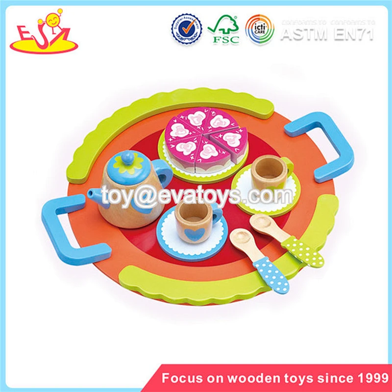 Wholesale pretend wooden cutting cake toy play fun beautiful kids wooden cutting cake toy W10B068
