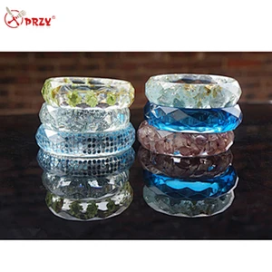 DIY diamond face Bracelet mould Crystal Jewelry Epoxy mold Dried Flower bracelet Molds