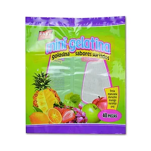 Custom color print Heat seal PE bag for for popular kids food jelly packaging