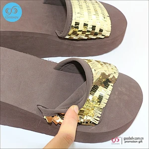 Cheap wholesale casual comfort sandal high heel slipper for girls