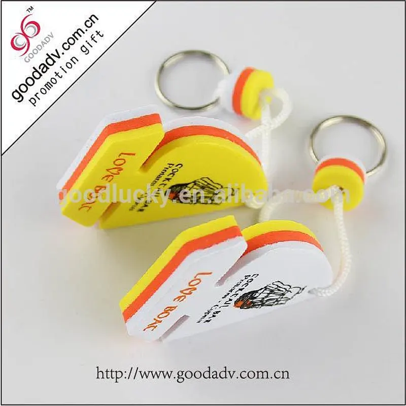 high quality cheap price EVA key chains custom logo/color/shape key fobs