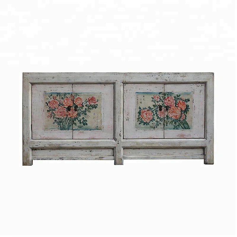 chinese antique rustic distressed drawer storage cabinet furniture