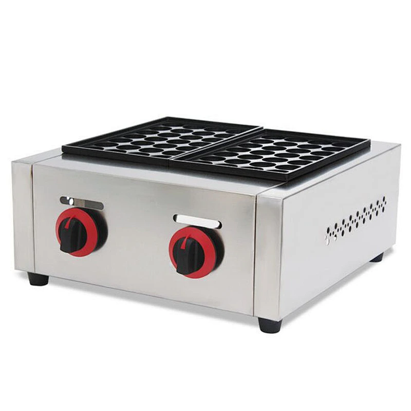 Popular Automatic Stainless Steel Commercial Takoyaki Making Machine and Gas Fish Ball Machine
