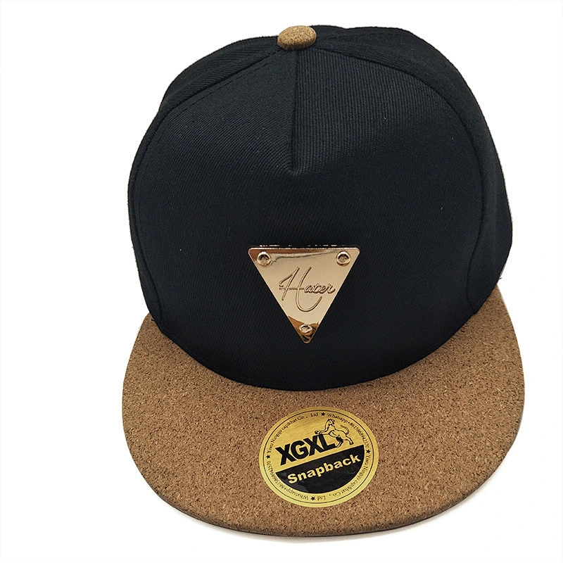Best seller PU Printed Brim Plain Snapback Hats