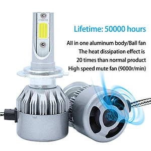 Lightech led headlight h7 bulb xenon lights car