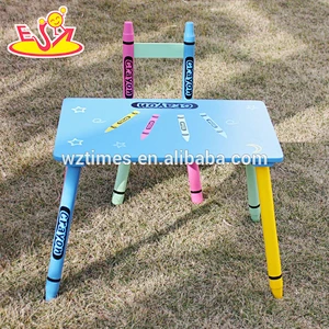 2018 high quality kindergarten wooden table and chairs for toddlers W08G217