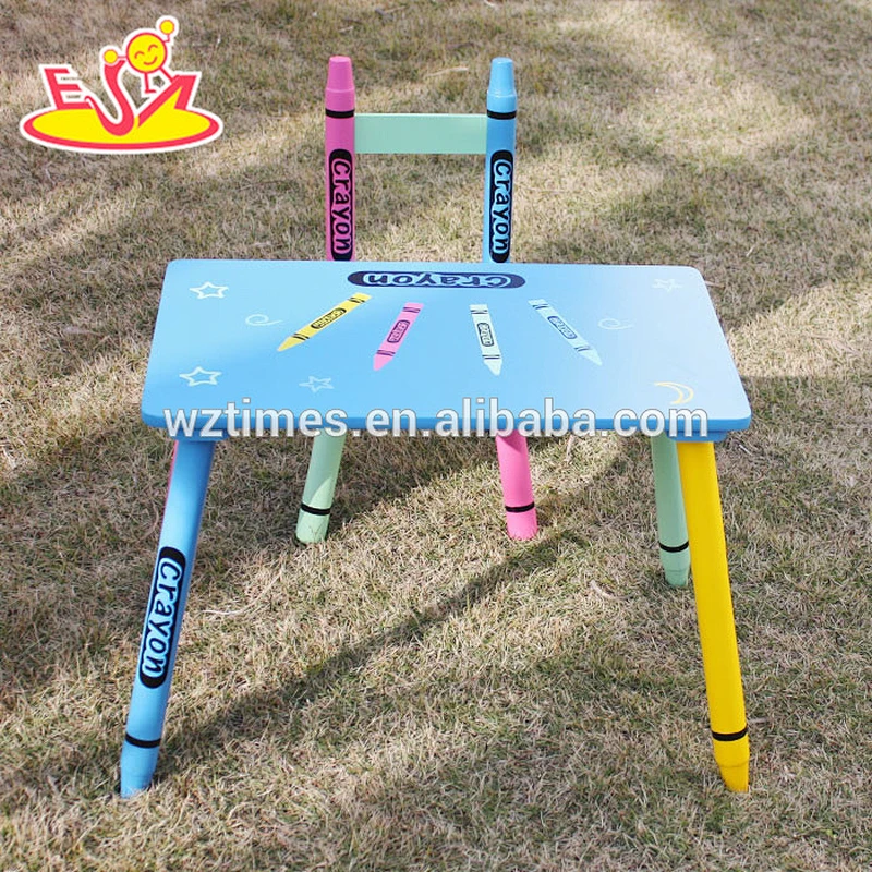 2018 high quality kindergarten wooden table and chairs for toddlers W08G217