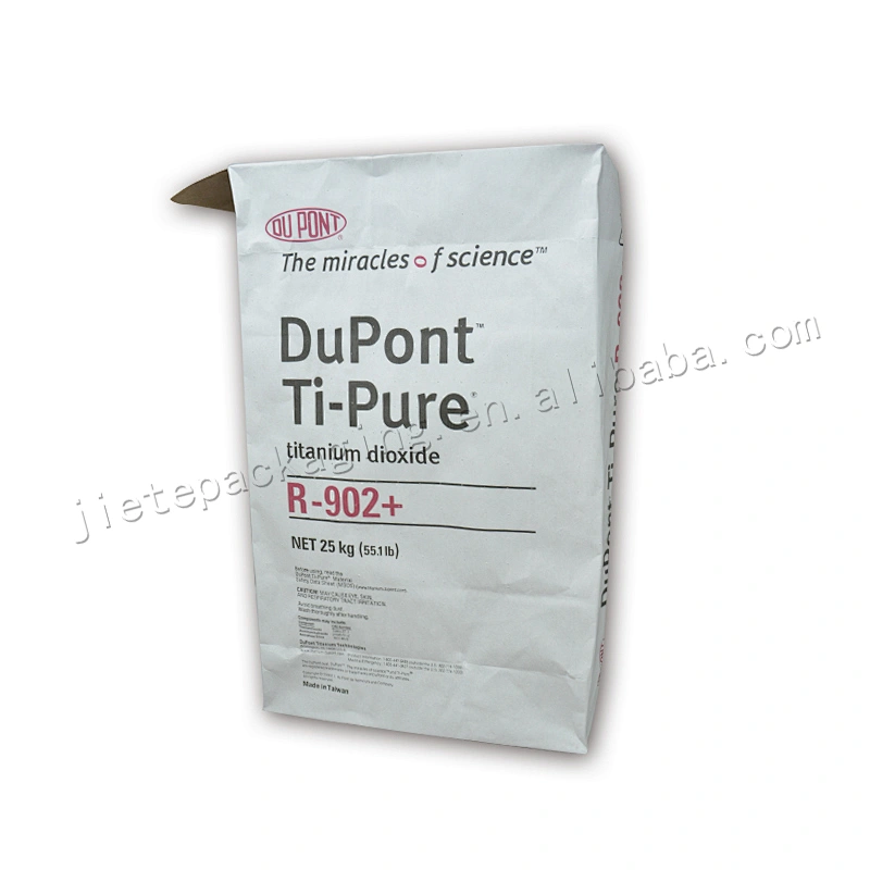 Stand up multilayer kraft paper valve bag for chemical and Ti-Pure,paper carry bags