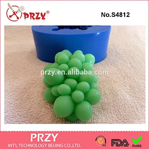 S4812 high quality grape silicone molded with low price fruit grape mould