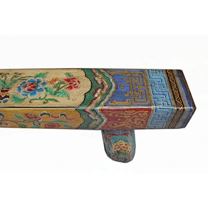 Chinese antique hand painted popular bench, Garden bench for sale