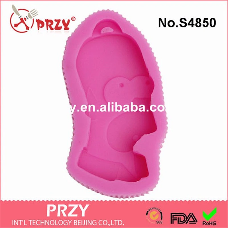 Famous cartoon characters shape silicone mold for soap making