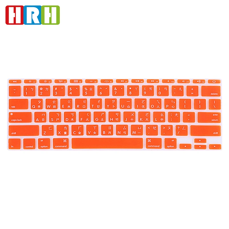 ODM Taiwanese Silicone Laptop Keyboard Skins custom keyboard skin for Macbook Air 11 Keyboard Protector English Version