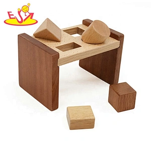 2019 New design educational wooden shape sorter for babies W13E085