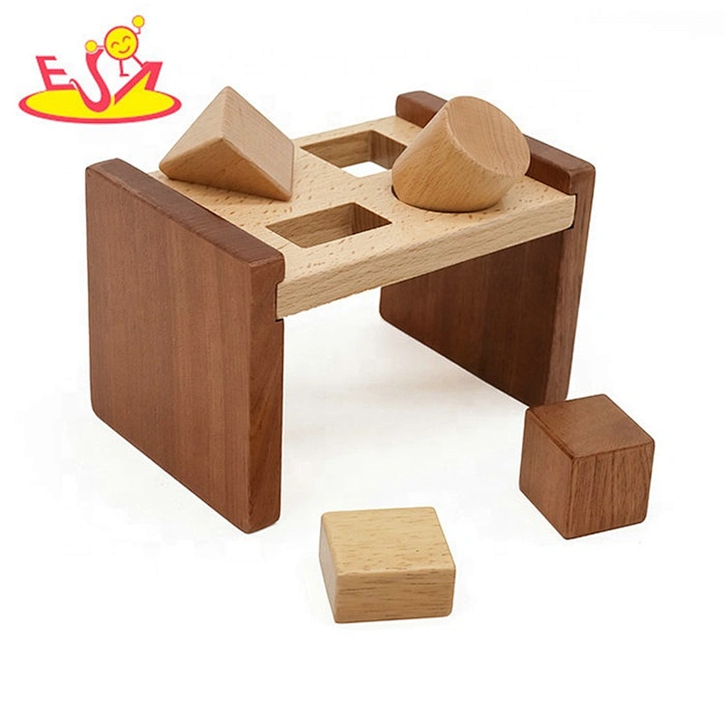2019 New design educational wooden shape sorter for babies W13E085