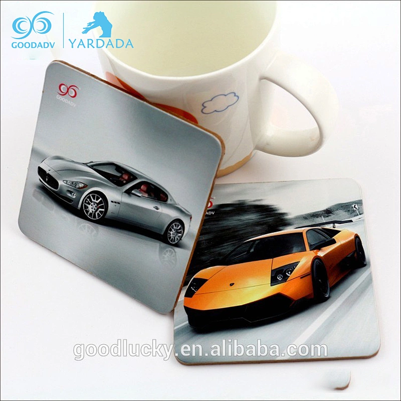 New products Customized MDF cork coasters Coffee drinks coasters promotional wooden coaster