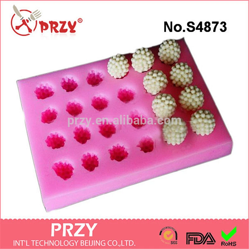 S4873 Mulberry mold for soap silicone Mulberry chocolate mold food grade Mulberry mold
