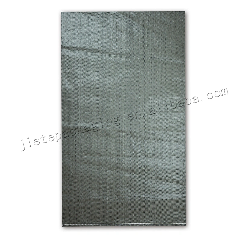 Recycled gray,green plastic pouch pp woven packing bag for courier and freight