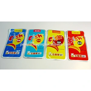 PE plastic bag custom printed packing fish tail