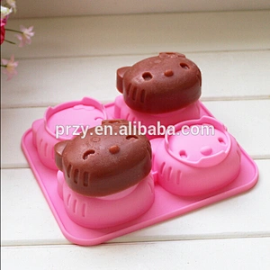 PRZY PR313 kitty cat silicone mold for cake