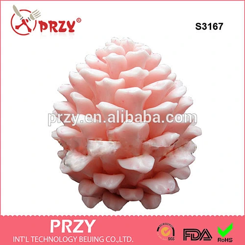 S3167 3D Silicone Soap Mold Pine Cone 3d soap mold