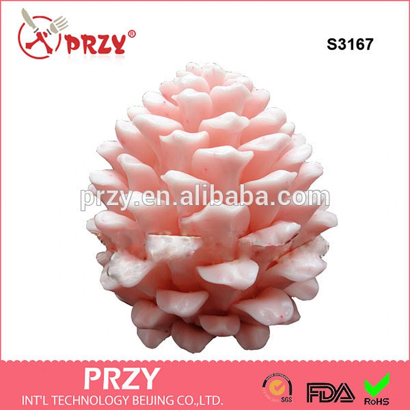 S3167 3D Silicone Soap Mold Pine Cone 3d soap mold