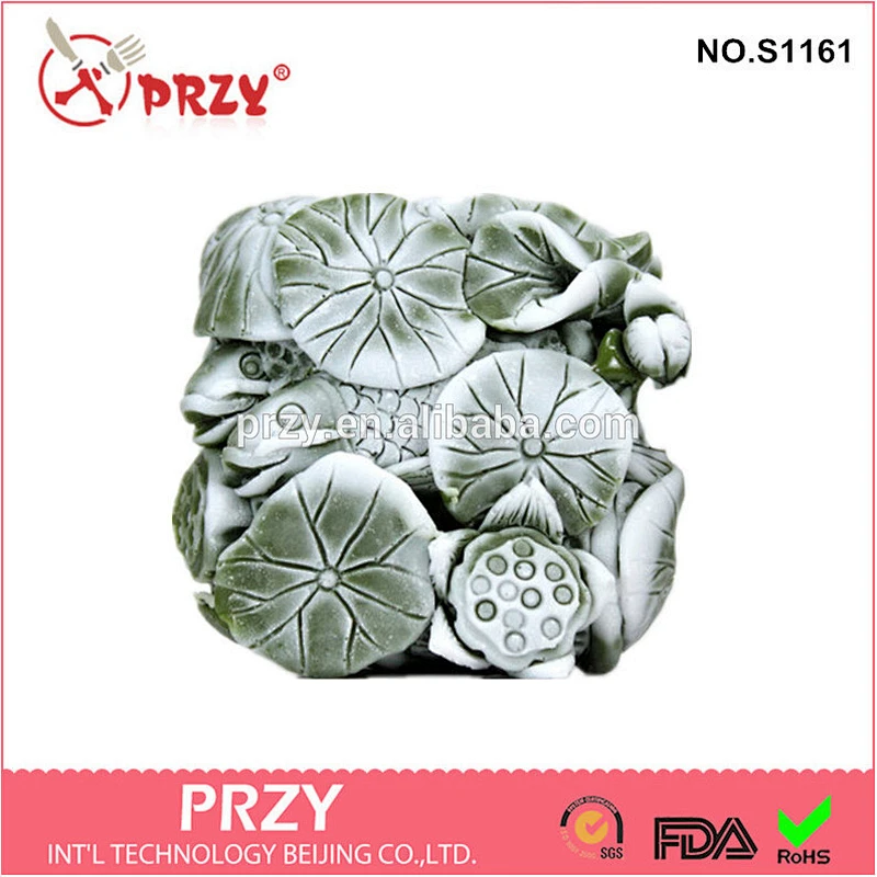 Lotus pond decorative soap mold , handmade soap mold