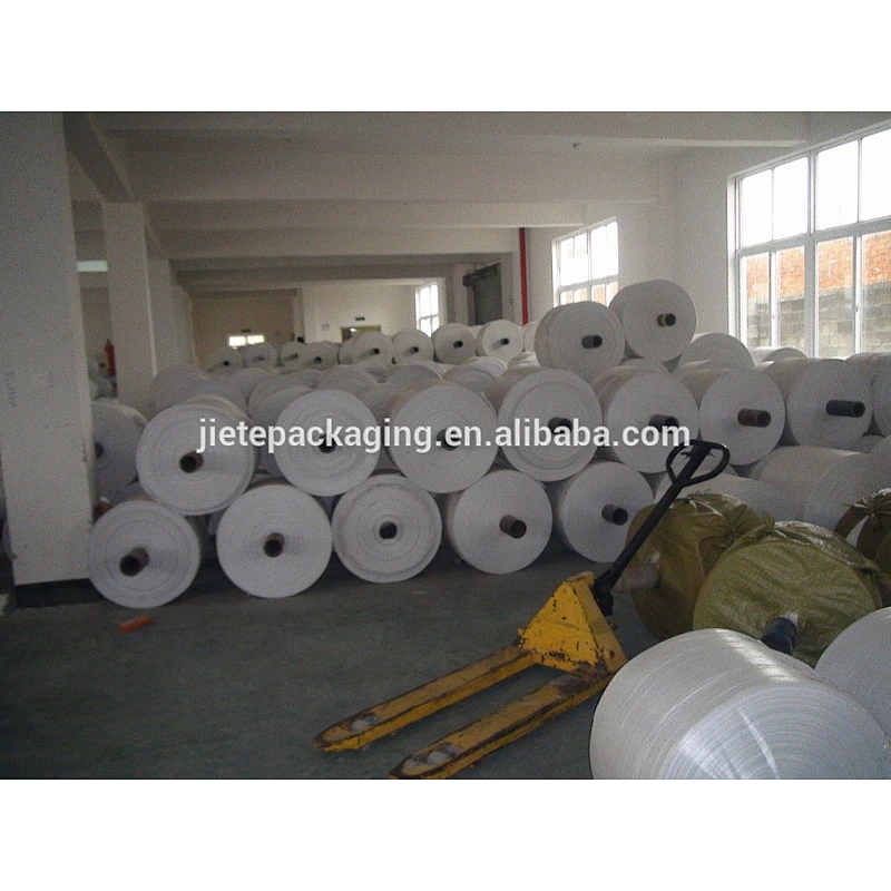Wholesale cheap bopp laminated white pp woven fabric tubular roll