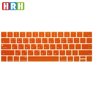 Custom Keyboard korean Skin Silicone Cover colored laptop keyboard skin cover keyboard  for macbook pro 13 touch bar