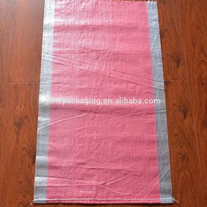 Factory sale transparent pp woven bag 25kg 50kg for packing forage foodstuff grain