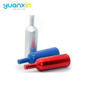Novelty Products Red Wine Bottle Usb Flashdisk Usb Flash Stick With Personalized
