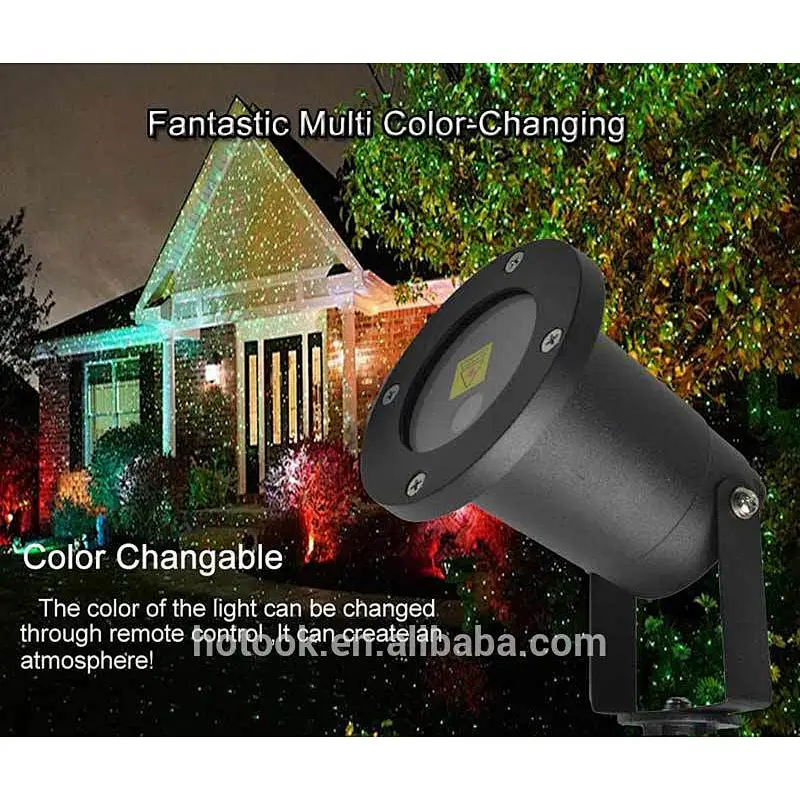 5W RGB LED Christmas Lights IP65 Landscape Lamp Remote Control Spotlight LED Laser Light Projector for Garden Outdoor Holiday