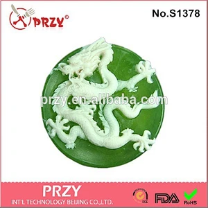 flying dragon printed silicone soap molds